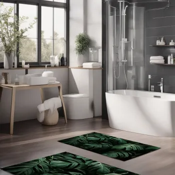 Set covorase de baie, Cartwright, CT-5332, Poliester, Multicolor imagine