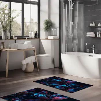 Set covorase de baie, Cartwright, CT-5333, Poliester, Multicolor imagine