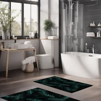 Set covorase de baie, Cartwright, CT-5335, Poliester, Multicolor imagine