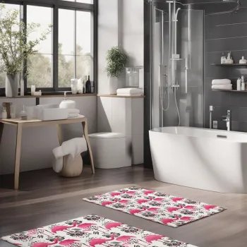 Set covorase de baie, Cartwright, CT-5336, Poliester, Multicolor imagine