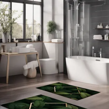 Set covorase de baie, Cartwright, CT-5338, Poliester, Multicolor imagine