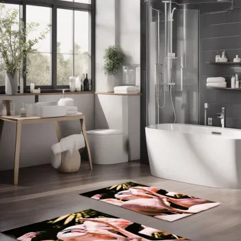 Set covorase de baie, Cartwright, CT-5340, Poliester, Multicolor imagine