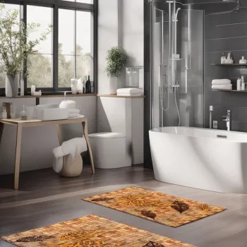 Set covorase de baie, Cartwright, CT-5361, Poliester, Multicolor imagine