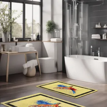 Set covorase de baie, Cartwright, CT-5364, Poliester, Multicolor imagine