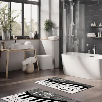 Set covorase de baie, Cartwright, CT-5367, Poliester, Multicolor imagine