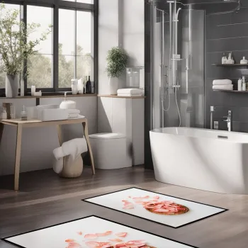 Set covorase de baie, Cartwright, CT-5370, Poliester, Multicolor imagine