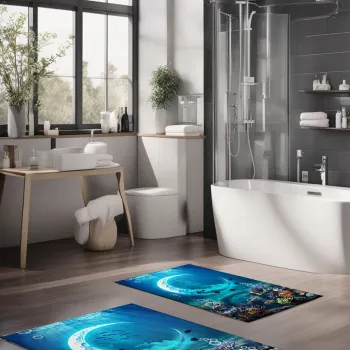 Set covorase de baie, Cartwright, CT-5372, Poliester, Multicolor imagine