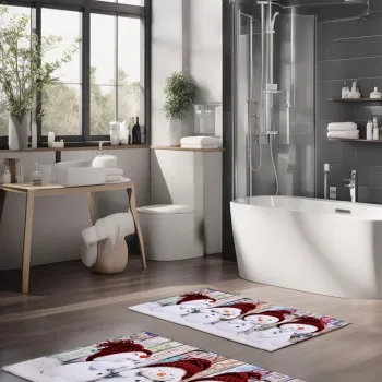 Set covorase de baie, Cartwright, CT-5379, Poliester, Multicolor imagine