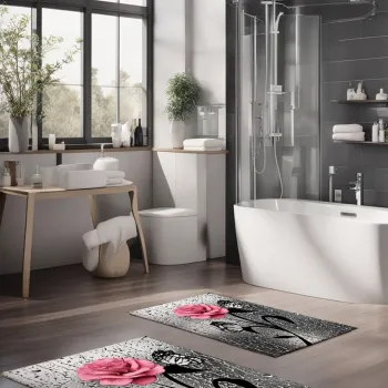 Set covorase de baie, Cartwright, CT-5385, Poliester, Multicolor imagine