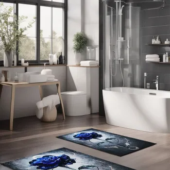 Set covorase de baie, Cartwright, CT-5386, Poliester, Multicolor imagine