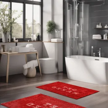 Set covorase de baie, Cartwright, CT-5402, Poliester, Multicolor imagine