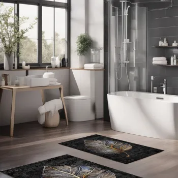 Set covorase de baie, Cartwright, CT-5405, Poliester, Multicolor imagine