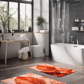 Set covorase de baie, Cartwright, CT-5409, Poliester, Multicolor imagine