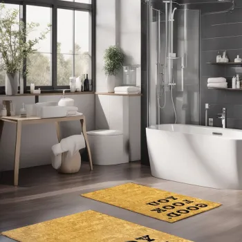 Set covorase de baie, Cartwright, CT-5414, Poliester, Multicolor imagine