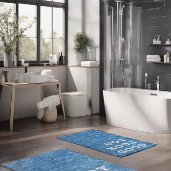 Set covorase de baie, Cartwright, CT-5416, Poliester, Multicolor imagine