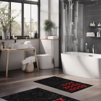 Set covorase de baie, Cartwright, CT-5418, Poliester, Multicolor imagine