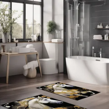 Set covorase de baie, Cartwright, CT-5420, Poliester, Multicolor imagine