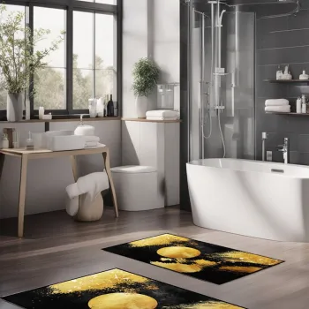 Set covorase de baie, Cartwright, CT-5427, Poliester, Multicolor imagine