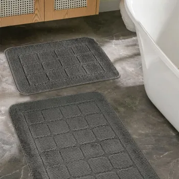 Set covorase de baie, Cecilia, Kareli, Polipropilena, Antracit imagine