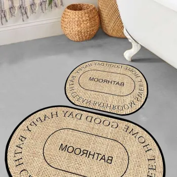 Set covorase de baie, L'essentiel Maison, Baindos, Bej imagine