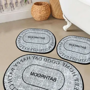 Set covorase de baie, L'essentiel Maison, Baindos, Gri imagine