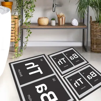 Set covorase de baie, L'essentiel Maison, Barium, Multicolor imagine