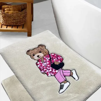 Set covorase de baie, L'essentiel Maison, Boss Bear, Piatra imagine