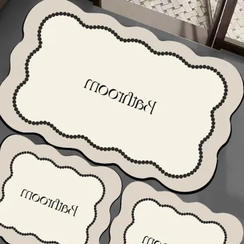 Set covorase de baie, L'essentiel Maison, Bounde, Ecru imagine