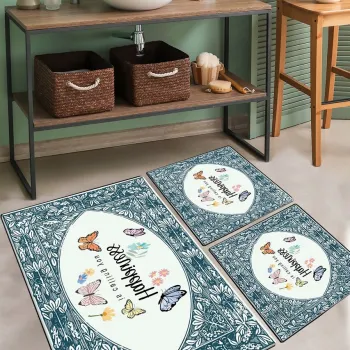 Set covorase de baie, L'essentiel Maison, Calling, Poliester, Multicolor imagine