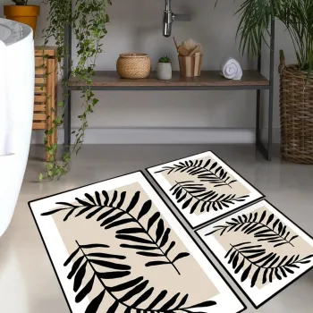 Set covorase de baie, L'essentiel Maison, Casting, Poliester, Multicolor imagine