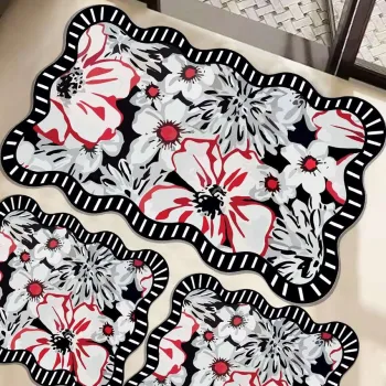 Set covorase de baie, L'essentiel Maison, Grocen, Multicolor imagine