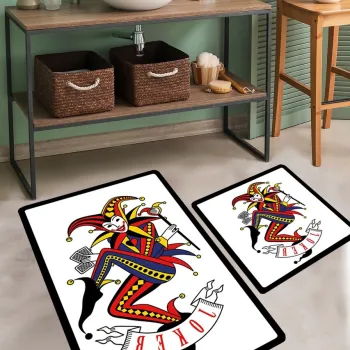Set covorase de baie, L'essentiel Maison, Joker, Poliester, Multicolor imagine