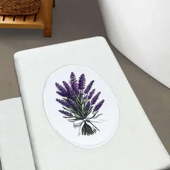 Set covorase de baie, L'essentiel Maison, Lavmore, Ecru imagine