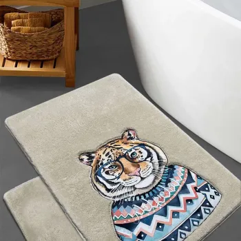 Set covorase de baie, L'essentiel Maison, Logwe, Piatra imagine