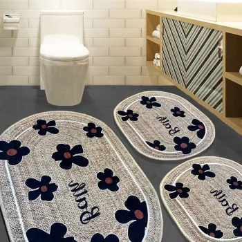 Set covorase de baie, L'essentiel Maison, Moole, Bej imagine