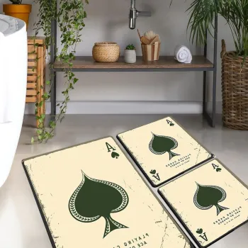 Set covorase de baie, L'essentiel Maison, Playing Cards, Poliester, Multicolor imagine