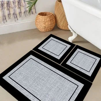 Set covorase de baie, L'essentiel Maison, Regona, Gri imagine