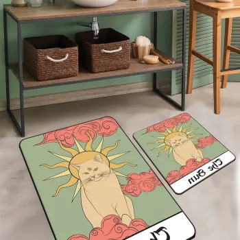 Set covorase de baie, L'essentiel Maison, Sunny The Sun, Poliester, Multicolor imagine
