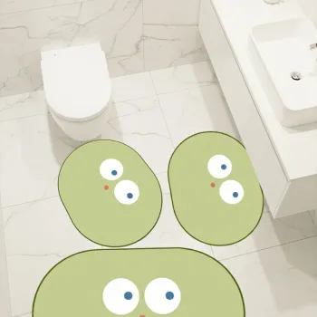 Set covorase de baie, L'essentiel Maison, Wonder, Verde imagine