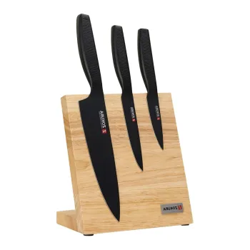 Set cutite 4 piese, otel inoxidabil, cu suport magnetic - Zokura imagine