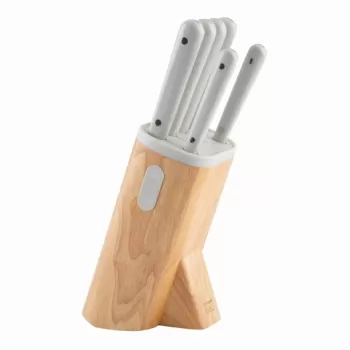 Set cutite cu suport 7 piese BergHOFF, Leo Spirit, inox/lemn imagine