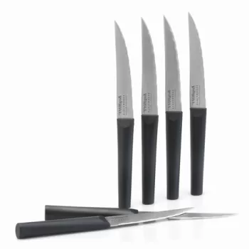 Set cutite pentru friptura 6 piese BergHOFF, Essentials Ebony, lama 11.5 cm, inox imagine