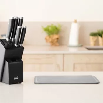 Set cutite si suport 6 piese BergHOFF, Leo Graphite, inox imagine