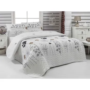 Set cuvertura de pat dubla, Atlantis White, 220x200 cm imagine