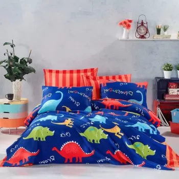 Set cuvertura pique dubla, Dinazorus, Eponj Home, Bumbac imagine