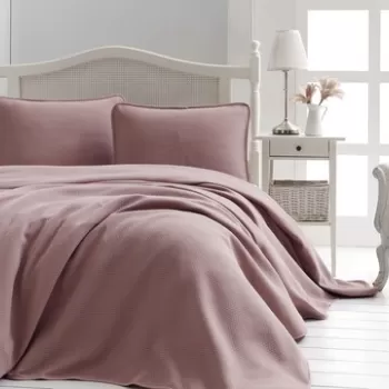 Set cuvertura pique dubla, Liv, Saheser, Bumbac imagine