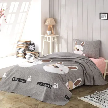 Set cuvertura pique Single, Tavsancik, Eponj Home, Bumbac imagine