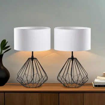 Set de lampi de masa, Opviq, 892OPV2208, Negru imagine