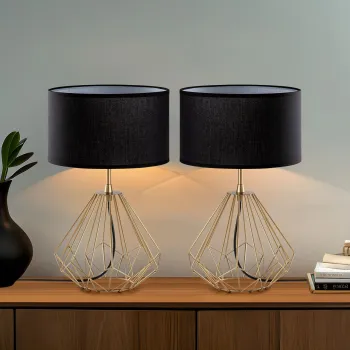 Set de lampi de masa, Opviq, 892OPV2213, Auriu imagine