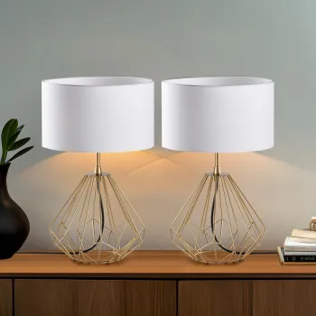 Set de lampi de masa, Opviq, 892OPV2216, Auriu imagine